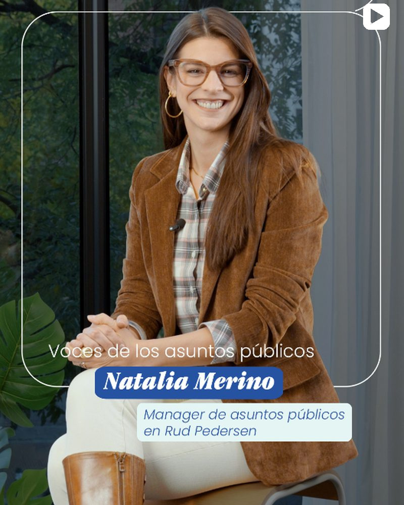 Natalia Merino, manager de asuntos públicos en Rud Pedersen